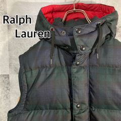 未着用 Ralph Lauren チェック柄 ダウンベスト - メルカリ