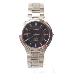 Ft1304921 セイコー 腕時計 ドルチェ 8J41-6180 シルバー/ブラック ブラック文字盤 ユニセックス SEIKO 中古