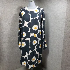 adidas × marimekko プリントスウェットワンピース 総柄 フラワーモチーフ　u7135s