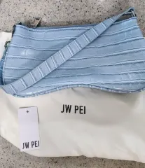 JW PEI ケーブル クロコ バッグ スカイブルー