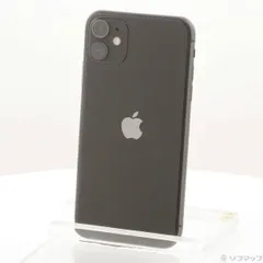 〔中古品〕 iPhone11 64GB ブラック MWLT2J／A SIMフリー【258】