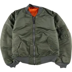 古着 90年代 民間品 アルファ ALPHA MA-1タイプ 中綿入り ミリタリー フライトジャケット USA製 メンズXL相当 ヴィンテージ/eaa598985