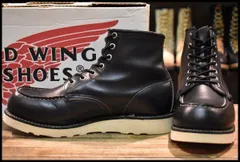 【8D 箱付 良品 羽タグ 03年】レッドウィング 8130 アイリッシュセッター 黒 ブラッククローム モック 8179 ブーツ redwing HOPESMORE【FL159】