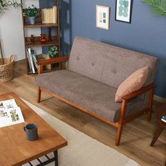 新品・送料無料》ファブリックソファー フレンズ パッチワーク 