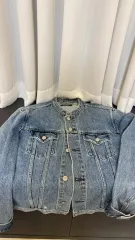 スタンドカラー デニムジャケット