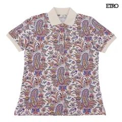 超美品 エトロ ETRO 2022年商品 ペイズリー ボタニカル 柄 ポロシャツ レディース 40
