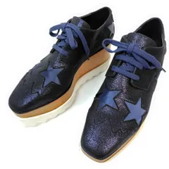 STELLA McCARTNEY ステラマッカートニー スニーカー 35 厚底 エリス スター ラメ シャークソール 22cm プラットフォーム レディース靴