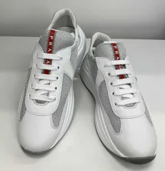 PRADA プラダ スポーツ スニーカー レザー 6420 ホワイト サイズ38.5cm