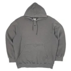 ナイキ NIKE 00s 2000年代 センタースウォッシュ ロゴ刺繍 スウェットパーカー フーディー トラヴィススコット USA ヴィンテージ アメリカ 古着 メンズ パーカー グレー L【中古】