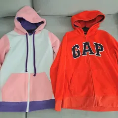 GAP ギャップ フリース ジップアップ フーディー Tシャツ オレンジ 外 フードジップアップ まとめ