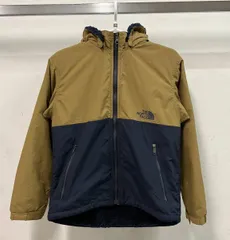 THE NORTH FACE ザノースフェイス Compact Nomad Jacket アウター サイズ140 NPJ71954 フリース カーキ ネイビー 汚れ・ほつれあり