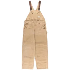 古着 カーハート Carhartt ダブルニー ダック オーバーオール メンズw37相当/eaa599505
