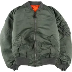 古着 80~90年代 アルファ ALPHA MA-1タイプ 中綿入り ミリタリー フライトジャケット USA製 メンズXXL相当 ヴィンテージ/eaa598983