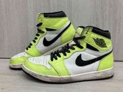 NIKE メンズ27.5 AIR JORDAN 1 RETRO HIGH OG VOLT 555088-702 エアジョーダン 1 レトロ ハイ スニーカー ライムグリーン