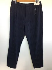 タグ付き UNIQLO ドレープジョガーパンツ レディース XXL ネイビー×ストライプ 4011202512150014