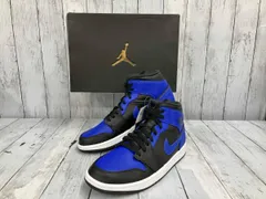NIKE ナイキ スニーカー タグ付き Air Jordan 1 Mid 'Hyper Royal' 554724-077 ブルー 29cm 箱あり