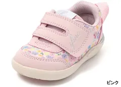 イフミー 20-5822 IFME CALIN ベビースニーカー ベビーシューズ ベビー靴 花柄 面ファスナー 洗えるインソール 洗える中敷き 通園 履きやすい 履かせやすい 歩きやすい 子供 赤ちゃん イフミーカラン 靴 ピンク