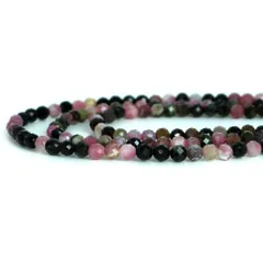 天然石 ビーズ 1連 トルマリンミックス【カット】5mm【天然石 ビーズ パワーストーン】