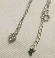 Samantha Tiara　ハートモチーフ　ホワイトクリスタル　ネックレス　シルバー　SV