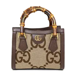 GUCCI グッチ ダイアナ ジャンボGG ミニ トートバッグ 655661 ストラップ無し ベルト無し 難あり【中古】Aランク