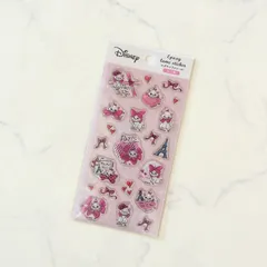 新品 Disney ディズニー マリーちゃん シール エポキシラメシール ぷっくりシール 立体シール シール帳 シールノート シール交換に コレクション キャラクター