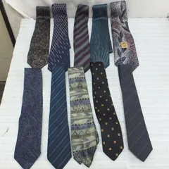 R685【特価】高級ネクタイ　10点　まとめ売り　ブランド各種　中古　②　/　5