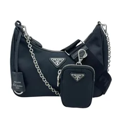 プラダ PRADA Re-Edition ショルダーバッグ ブラック ナイロン レディース ショルダーバッグ