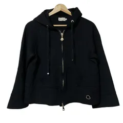MONCLER(モンクレール) パーカー サイズM レディース MAGLIA CARDIGAN 黒 長袖/ジップアップ