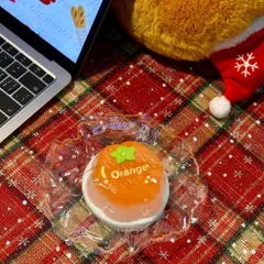 BLACKPEARLSTUDIO　ブラックパールスタジオ　みかんプリンスクイーズ　水感　みずみずしい　スクイーズ　とろんスクイーズ　チャーム　飾り