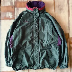 90s Columbia コロンビア Long’s Peak ナイロンジャケット マウンテンパーカー ビッグシルエット　グリーン