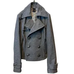 レトロガール RETRO GIRL ピーコート Pコート グレー ダブルボタン ショート丈 レディース