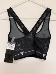 アンダーアーマー プロジェクトロック クロスバック スポーツブラ ブラック