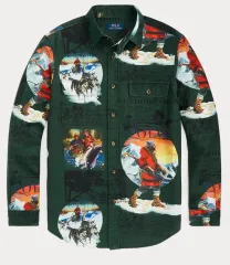 ポロ スポーツマン シャー チュール グラフィック シャツ L 出品