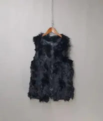 ブラック ファー ベスト