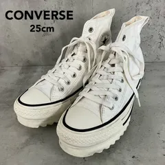 CONVERSE コンバース ALL STAR SHARKSOLE HI オールスター シャークソール ハイカット 厚底スニーカー 1SD877 ホワイト 白 25cm レディース チャンキーソール ボリュームソール ★ ■■