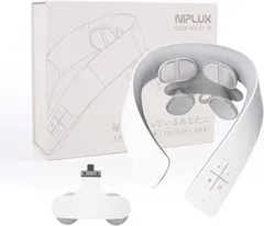 【未使用品】NIPLUX NECK RELAX1S ホワイト EMS温感 グッドデザイン賞受賞】NIPLUX NECK RELAX 1S│ネックマッサージャー