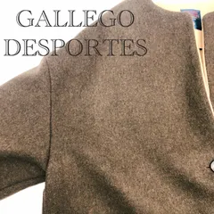 GALLEGO DESPORTES ギャレゴデスポート ノーカラーコート アウター　レディース　WOOL100％ S ダークブラウン  レディース ファッションのサムネイル