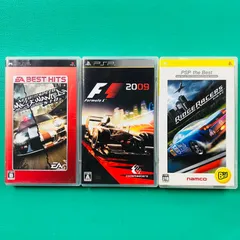 【３点セット】PSP ニード・フォー・スピード モスト・ウォンテッド 5・1・0 Formula1 2009 フォーミュラワン リッジレーサーズ プレイステーション・ポータブル