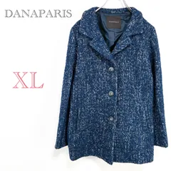 ダナパリ♡DANAPARIS【XL】ツイードコード　テーラードジャケット　日本製　アルパカ　大きいサイズ
