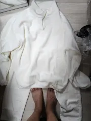 コーデュロイ アイボリー セットアップ 起毛 105 サイズ