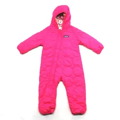 (K1220007) Patagonia　パタゴニア　リバーシブルカバーオール　ベビー　ジャンプスーツ　ロンパース　アウトドア　ピンク　花柄　６M