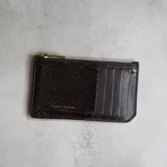 SAINT LAURENT サンローラン / パイソンコインカードホルダー フラグメントケース コインケース ブラウン 379278