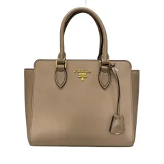 PRADA(プラダ) ハンドバッグ - ベージュ レザー