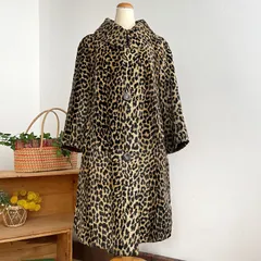 50's 60's ヴィンテージ  レオパード ファーコート