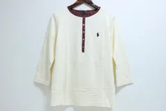 【未使用保管品】 RALPH LAUREN HOME ラルフローレン 七分袖 アイボリー チェック Lサイズ 12-F153/1/TC