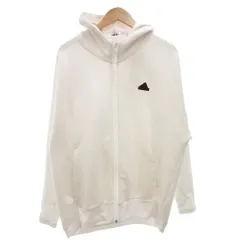 アディダス adidas タグ付き M ZNE PR FZフーディ パーカー スウェット ラバーロゴ 長袖 3XL 白 ホワイト IN5092 /FF