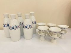 徳利 5本セット 六角模様 青磁風 収納ケース付き - メルカリ