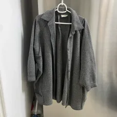 レディース グレー ウール ジャケット アウター コート