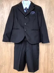 美品　OLIVERHOUSE　オリバーハウス　黒　男の子スーツ　110cm　入園　卒園　入学