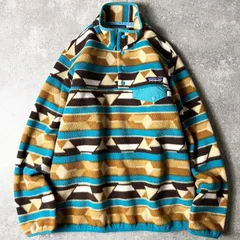 14年製 Patagonia ネイティブ 総柄 スナップT プルオーバー フリース ジャケット M / パタゴニア ジャンパー ハイネック レディース